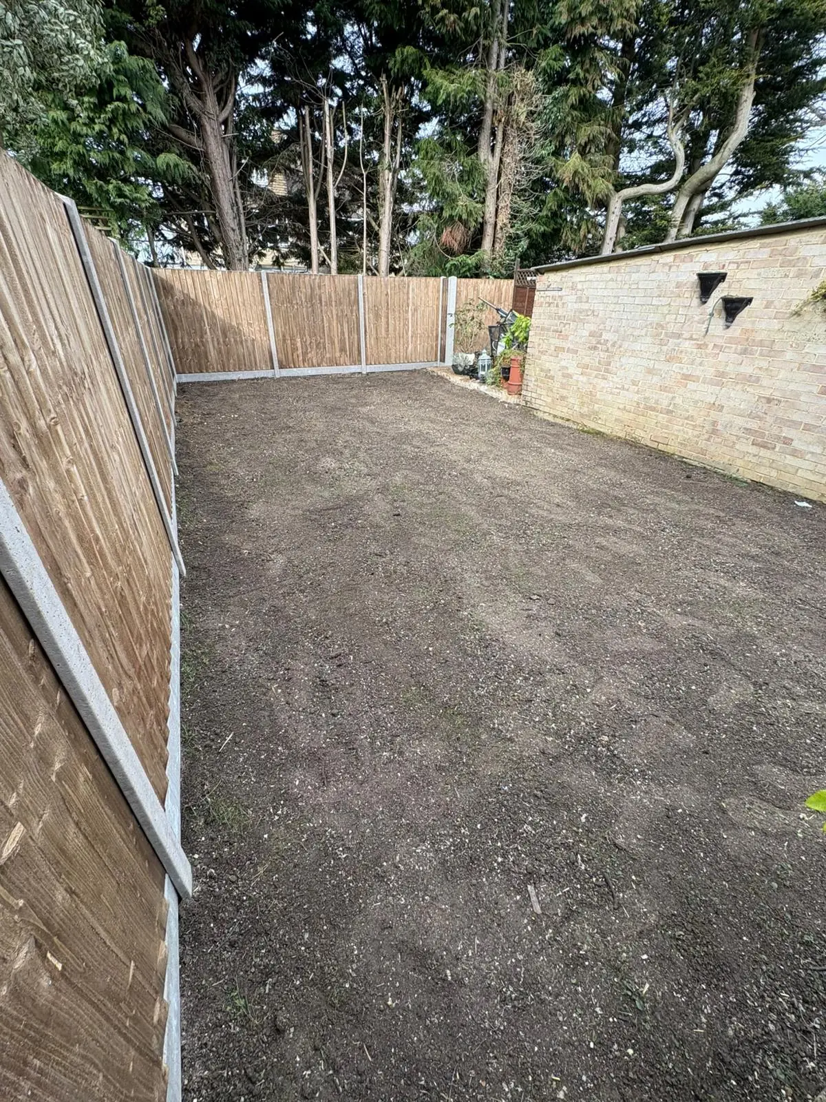 Garden cleared, levelled and prepared for landscaping in South Bucks